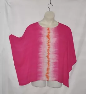 Quacker Factory verzierte Krawatte gefärbt Kaftan Größe S Fuchsia/Orange - Bild 1 von 2