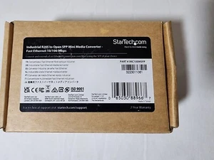 StarTech Industrial Fiber to Ethernet Media Converter IMC100MSFP - Picture 1 of 11