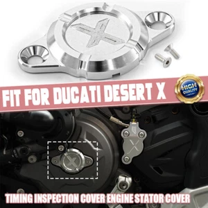 Engine Timer Cover Chain Inspection Cover Replacement For Ducati Desert X 22~up - Picture 1 of 8