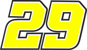 ADESIVI NUMERO 29  -  15 CM (2 PZ.) - Picture 1 of 1