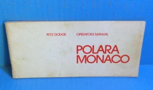 Dodge Polara/Mónaco 1972 manual del propietario - Imagen 1 de 1