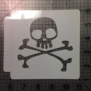 Skull and Crossbones Stencil 101 - Picture 1 of 1