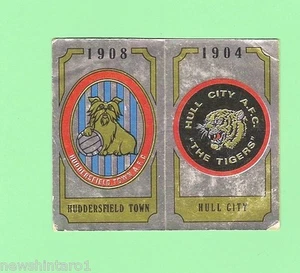 #D35. 1988 PANINI FOOTBALL STICKER #416 HUDDERSFIELD TOWN / HULL CITY EMBLEMS - Bild 1 von 1