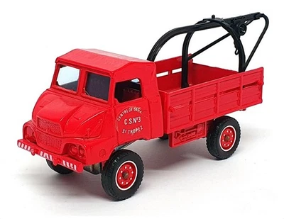 Solido 1/50 Scale 2124 A - Simca UNIC Sumb 4x4 Fire Truck & Crane - Red - Image 1 of 4