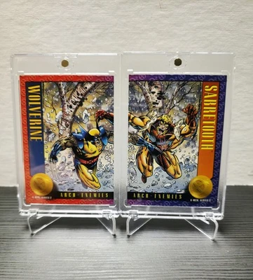 X-Men Series 2 Skybox 1993 Wolverine Vs Sabretooth - Image 1 of 3