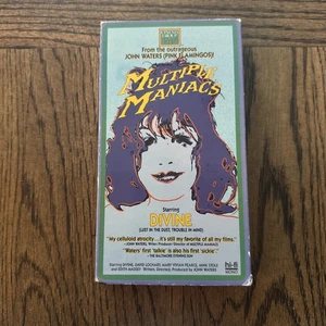 Multiple Maniacs VHS (1987) John Waters Divine Cult - Tested - Picture 1 of 5