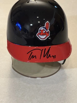 Mini Casco Travis Hafner Indians PSA/DNA Firmado Autografiado Foto 1 de 3