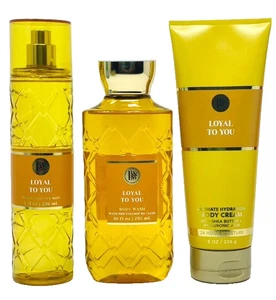 BATH & BODY WORKS 3p. GIFT SET LOYAL TO YOU BODY MIST BODY WASH BODY CREAM NEW - Picture 1 of 1