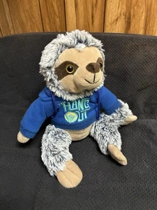 Plush Sloth With Hanging Out Hoodie - Picture 1 of 7
