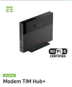 Modem TIM HUB+ Nuovo Ricondizionato MODEM/Router FIBRA/EVDSL/VDSL2/ADSL2+/ADSL - Zdjęcie 1 z 11