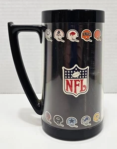 Vtg Thermo-Serv NFL Insulated Plastic Cup Mug Oilers Cowboys Browns Chiefs - Picture 1 of 8