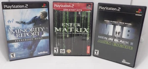 PS2 Action/Adventure Game Bundle of 3: Men In Black II, Enter the Matrix, etc... - Picture 1 of 11