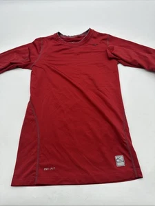 Nike Pro Combat T-Shirt Youth Boy X-Large Red Logo Swoosh ..#27588 - Picture 1 of 10
