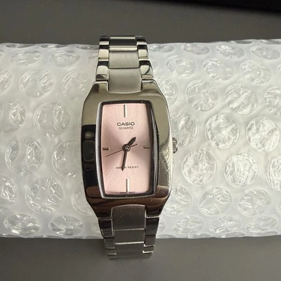 Reloj pulsera Casio LTP-1165 para mujer esfera rosa - funcionando y probado Foto 1 de 4