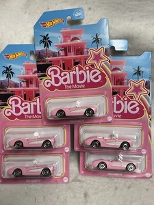 2023 Hot Wheels  Barbie The Movie 1956 Corvette  **Lot of 5      B#3 - Picture 1 of 1