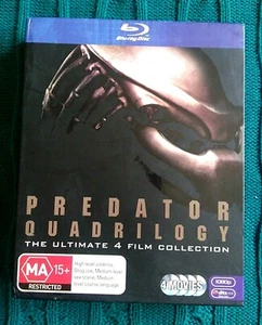 PREDATOR QUADRILOGY - BLU-RAY, 4-DISC BOX SET - R-4 LIKE NEW FREE POST AUS-WIDE - Picture 1 of 2
