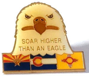SOAR HIGHER THAN AN EAGLE AZ/CO/NM Anstecknadel - Bild 1 von 2