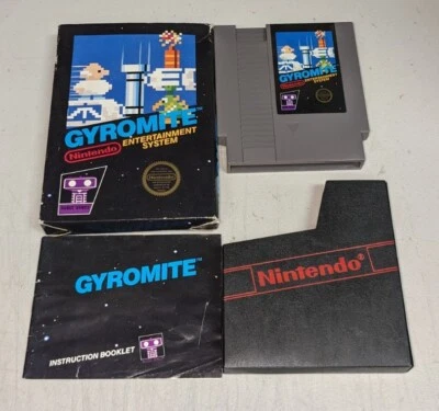RARE Gyromite 1985 (Nintendo NES) 5 Screw Hangtag Complete CIB - Image 1 of 4