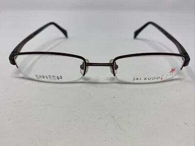 Marco de gafas de metal medio borde borgoña Jai Kudo 433 M03 50-19-140 ZL47 Foto 1 de 4