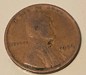 1926 Philadelphia Mint Copper Lincoln Wheat Cent.Circulated - Picture 1 of 2