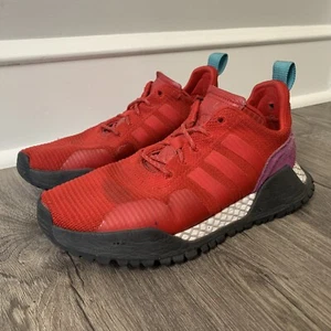 Adidas F/1.4 PK Primeknit Men's Trail Runner Scarlet Red Purple Size 6.5 Boost - Picture 1 of 8