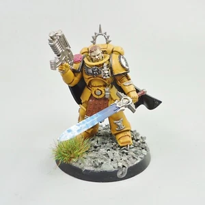 Imperial Fists Captain Painted -  Warhammer 40k Army Space Marines - Picture 1 of 5