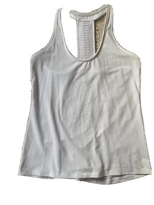 MUJER SOJBU YOGA ESPALDA DEPORTIVA CAMISETA SIN MANGAS BLANCA TALLA XS Foto 1 de 4