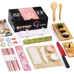 Sushi Making Kit, 27-In-1 Sushi Bazooka Roller Set, Includes Japanese Sashimi... - Picture 1 of 7