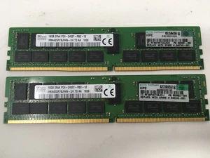Hynix 32GB- 16GBx2 HMA42GR7BJR4N-UH DDR4 PC4-2400T REG ECC Server Memory - Picture 1 of 6