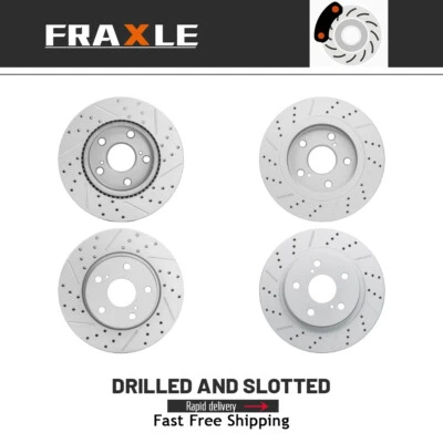 Комплект передних и задних тормозных дисков для Scion XB 2008 2009 2010 2011 2012 2013 - 2015 - Изображение 1 из 4