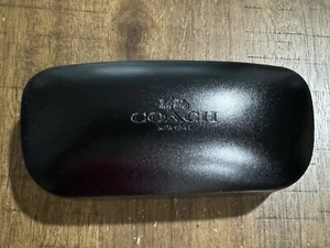 Coach New York Black Hardshell Sunglasses Clamshell Eye Glass Case in EUC! - Picture 1 of 6