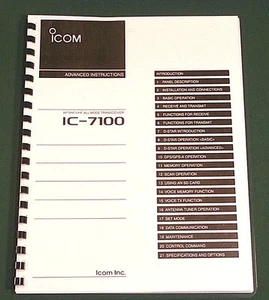 Icom IC-7100 Advanced Instruction Manual: Premium Card Stock Covers - 379 pages! - Picture 1 of 1