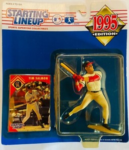 Tim Salmon 1995 Edition Starting Lineup MLB Angels With Collectors Card 