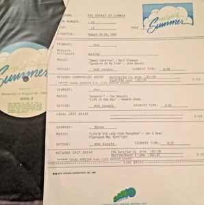 RADIO SHOW:SPIRIT OF SUMMER 8/16/85 FLEETWOOD MAC SPOTLIGHT; 81 COLLAGE,CHIFFONS - Imagen 1 de 2