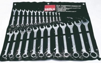 Hilka Spanner Set 25pc Chrome Combination Wrench 6-32mm Metric 16212502 - Image 1 of 2