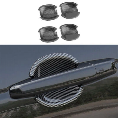 Ajuste para Jaguar E-PACE 2019-2020 Carbono ABS Exterior Puerta Lateral Tazón Cubierta Borde Q Foto 1 de 4