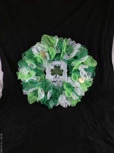 Überbackene Rüschen St. Patricks Day Kranz - Bild 1 von 6