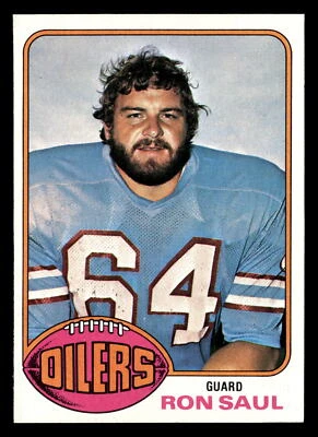 1976 Topps Ron Saul #208 NM Houston Oilers - Image 1 of 2