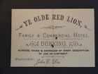 C1899 Ye Olde Red Lion Hotel Dorking John Dee Hotel Card