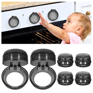 6 Pack Baby Proof Stove Knob Covers - Safety Locks for Kids & Pets - Picture 1 of 12