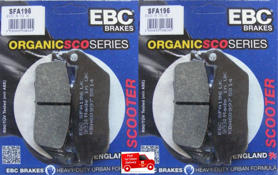 Se adapta a las pastillas de freno de disco delanteras orgánicas EBC X-Max 2013 a 2020 para Yamaha YP400 R X-Max X2 Foto 1 de 1