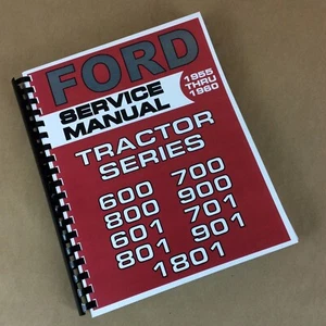 Ford 820 850 860 811 821 841 851 861 Traktor Servicehandbuch Werkstatt Reparatur ÜBERHOLUNG - Bild 1 von 12