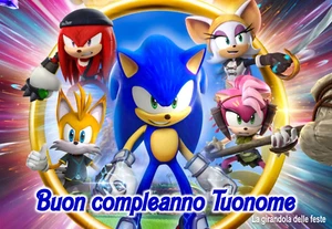 Cialda SONIC PRIME RETTANGOLARE/ROTONDA Ostia Per Torta con NOME SONIC - Imagen 1 de 6