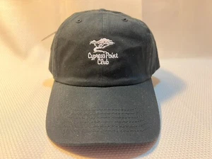 Cypress Point Golf Club CPC Imperial Black Hat Cap Adjustable Brand New - Picture 1 of 5