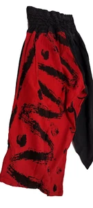 Pantaloncini Yoga Thailandia Rosso Cargo Cotone STILE HAREM ANNI 80 90 THAI xs Small Uomo - Foto 1 di 20