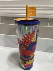 Starbucks Collab Holographic 24 oz Tumbler 2024 Artist Anaya Rao-Middleton - Bild 1 von 6