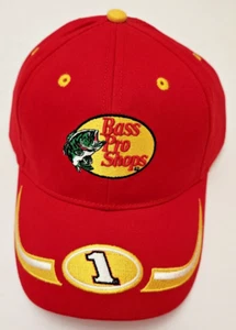 Martin Truex Jr. #1 Nascar Winners Circle Bass Pro Shops Red Adjustable Hat - Picture 1 of 4
