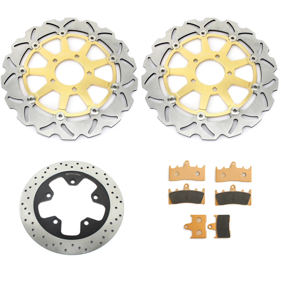 Front Rear Brake Rotors Pads For Suzuki GSX 1400 2001-07 2008 Complete - Image 1 of 4