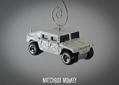 Police DEA Humvee Hummer Custom Christmas Ornament 1/64 Drug Enforcement Unit - Image 1 of 4