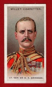 WILLS 1917 ALLIED ARMY LEADERS Single card No 13 LT GEN SIR W.R. BIRDWOOD - Picture 1 of 2